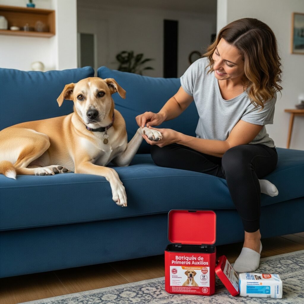 Primeros auxilios en perros portarda